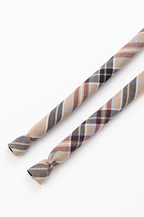 チェック柄ひもリボン / KANKO Harajuku Select