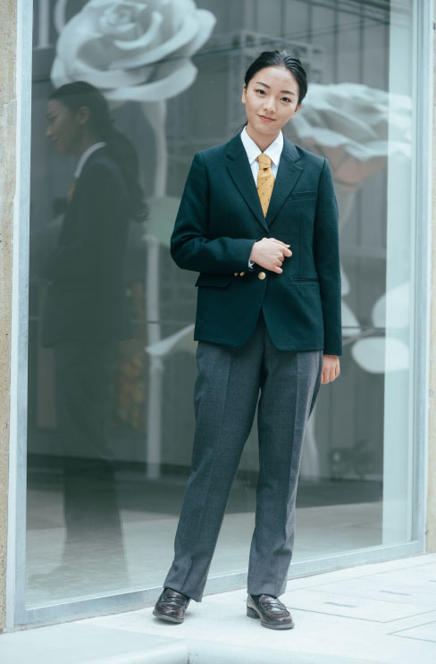 【女子サイズ】 無地スラックス グレー/ KANKO Harajuku Select