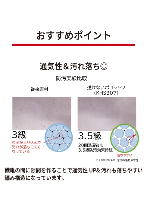 【透け防止】 半袖ポロシャツ / KANKO Harajuku Select