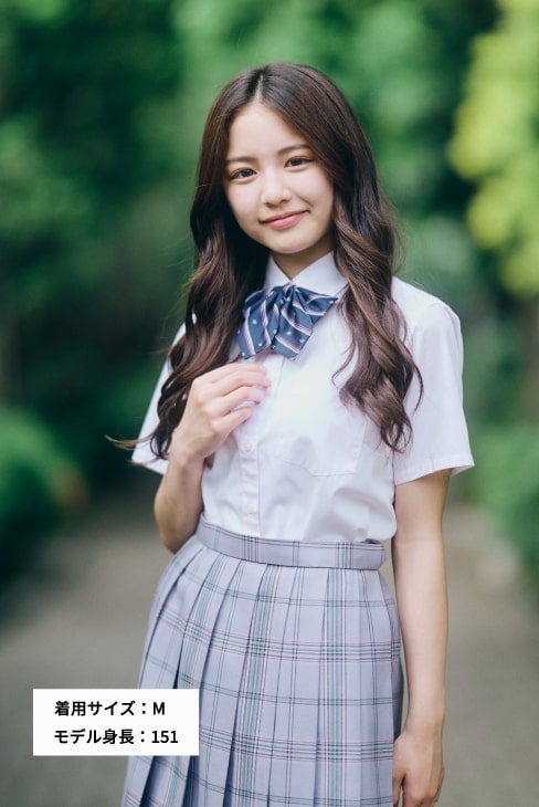 半袖スクールシャツのピンクと水色は制服通販のカンコーオンライン