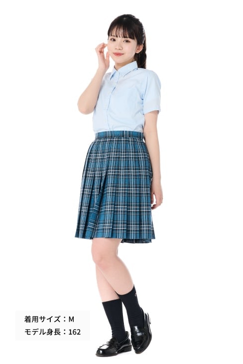 半袖スクールシャツのピンクと水色は制服通販のカンコーオンライン