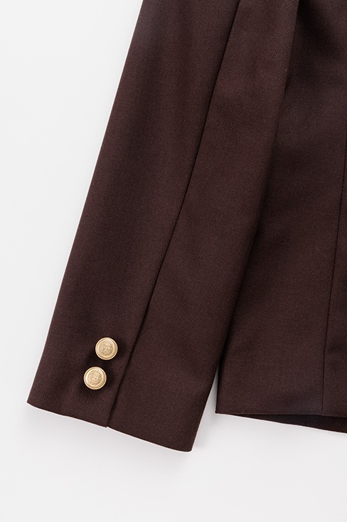 【受注生産 2026年8月末納品】 ブレザー 小さいサイズ (ブラウン) / KANKO Harajuku Select
