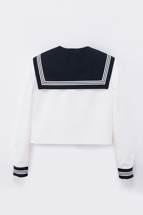 【受注生産 2026年8月末納品】 長袖セーラー 冬素材 小さいサイズ （ネイビー） / KANKO Harajuku Select