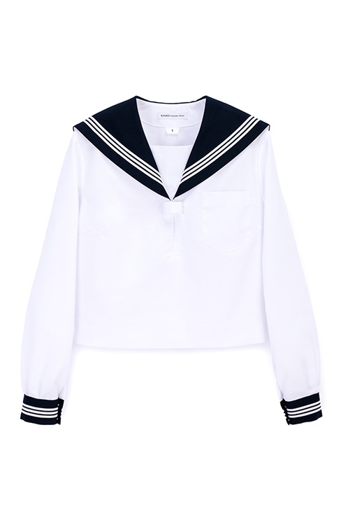 【受注生産 2026年8月末納品】 長袖セーラー（ネイビー） / KANKO Harajuku Select