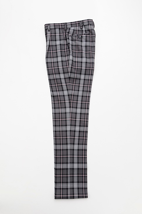 【受注生産 2026年8月末納品】 チェックスラックス (グレー) / KANKO Harajuku Select