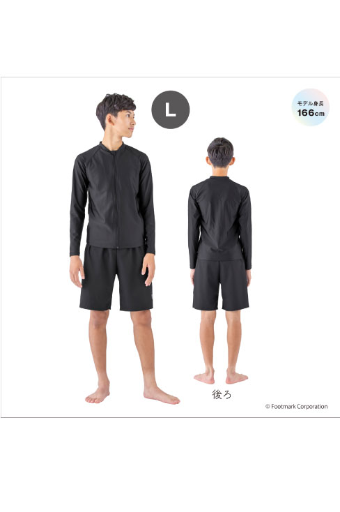 ジェンダーレス水着 サーフパンツ ネイビー ブラック / FOOTMARK(フットマーク)