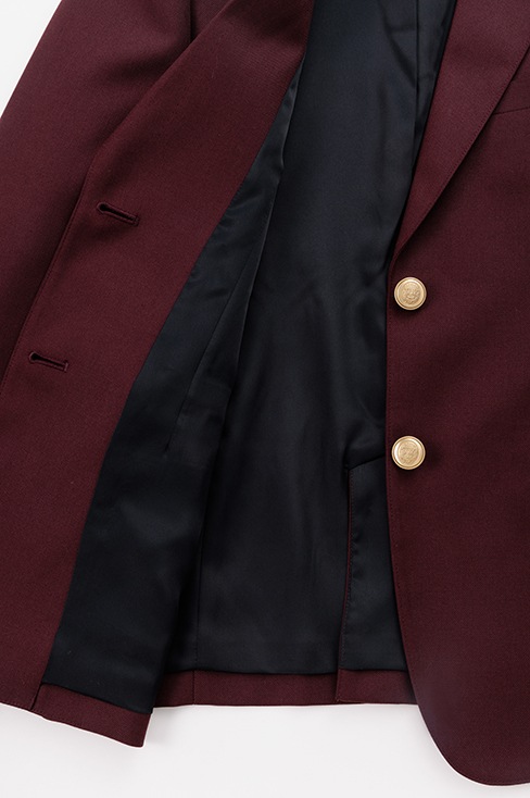 【受注生産 2026年8月末納品】 ブレザー 小さいサイズ (エンジ) / KANKO Harajuku Select