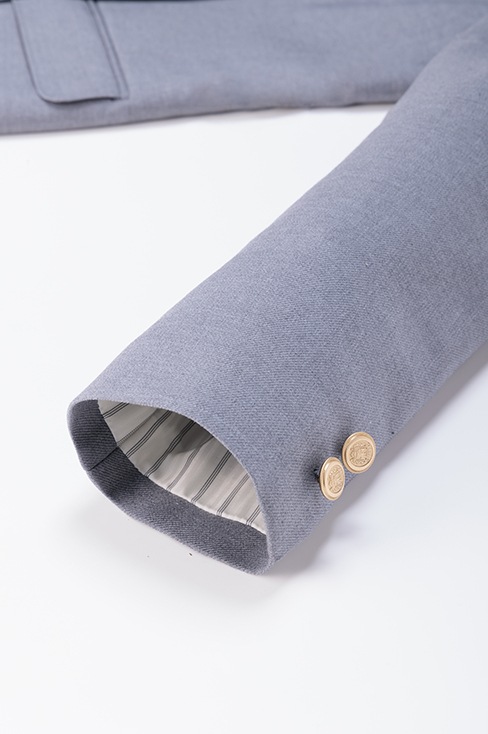 【受注生産 2026年8月末納品】 ブレザー 小さいサイズ (ライトグレー) / KANKO Harajuku Select