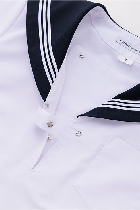 【受注生産 2026年8月末納品】 半袖セーラー(ネイビー) / KANKO Harajuku Select