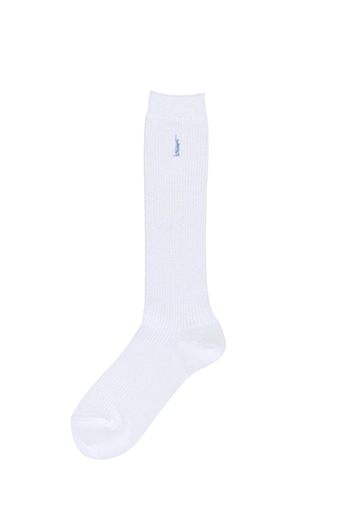 片面刺繍ハイソックス（32cm丈） / EASTBOY（イーストボーイ）