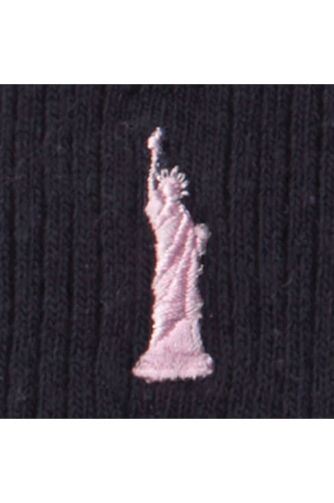 片面刺繍ハイソックス（32cm丈） / EASTBOY（イーストボーイ）