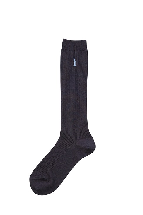 片面刺繍ハイソックス（32cm丈） / EASTBOY（イーストボーイ）