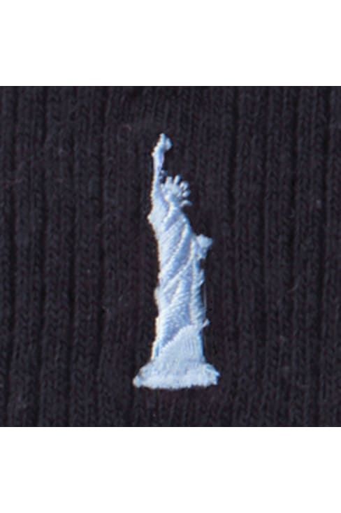 片面刺繍ハイソックス（32cm丈） / EASTBOY（イーストボーイ）