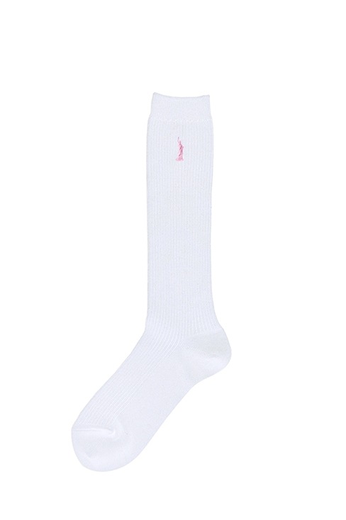 片面刺繍ハイソックス（32cm丈） / EASTBOY（イーストボーイ）