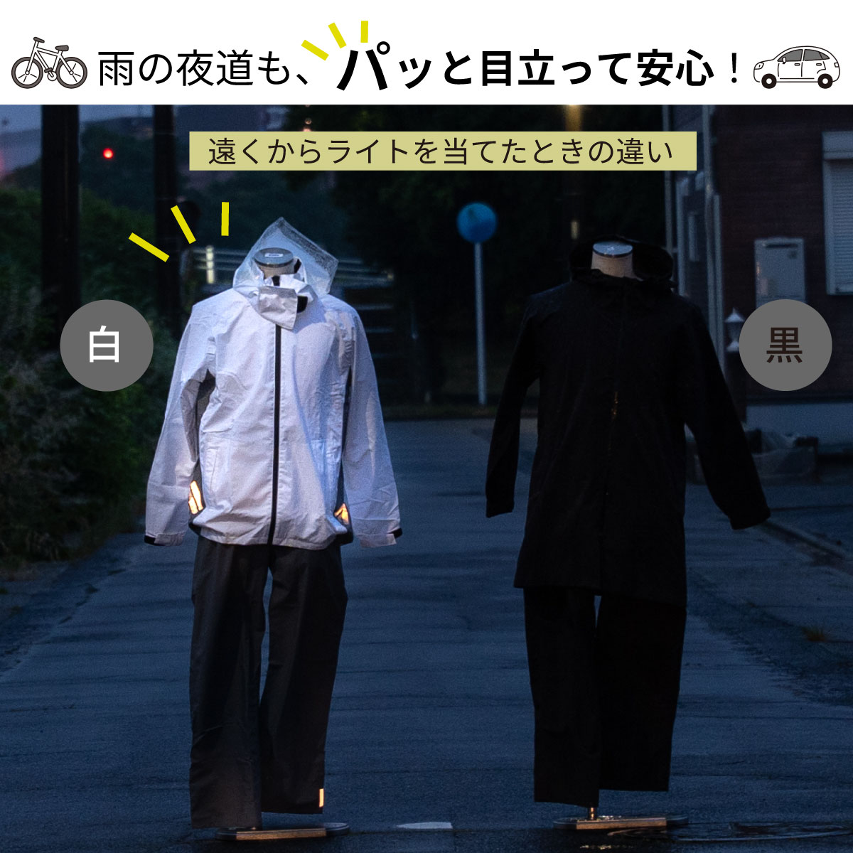 【透湿・軽量】レインスーツ（カッパ） /FUNAHASHI