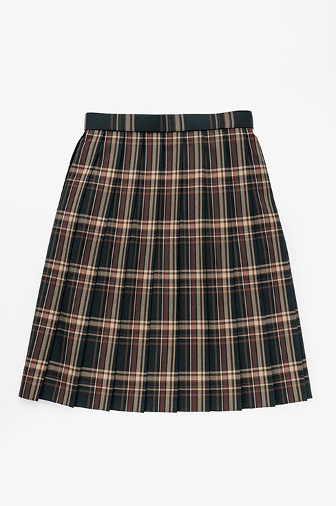 【受注生産 2026年8月末納品】チェックプリーツスカート (グリーン) / KANKO Harajuku Select