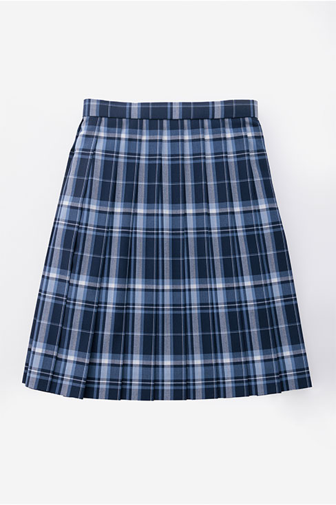【受注生産 2026年8月末納品】チェックプリーツスカート （ブルー）  / KANKO Harajuku Select