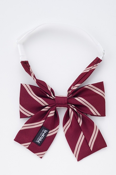 ストライプリボン エンジ ネイビー / HANECTONE