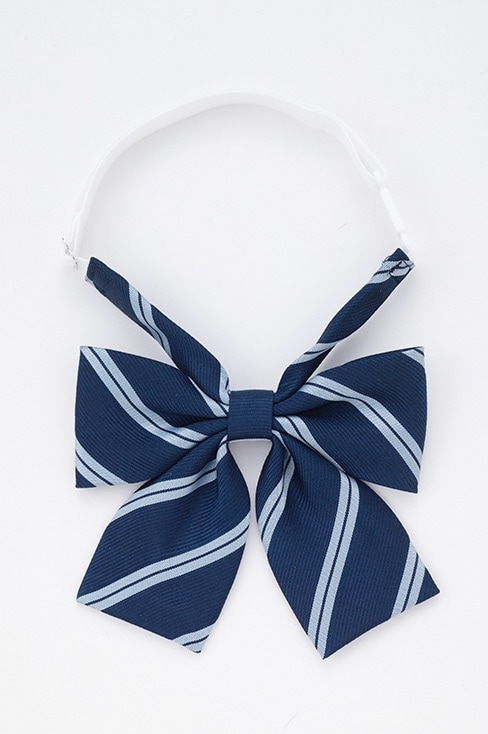 ストライプリボン エンジ ネイビー / HANECTONE