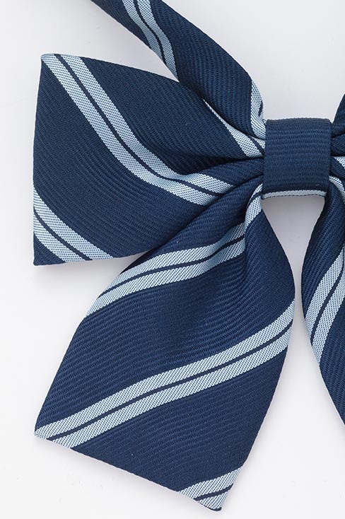 ストライプリボン エンジ ネイビー / HANECTONE