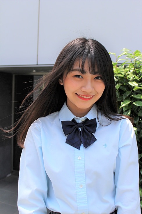 チェック柄リボン エンジ ネイビー / HANECTONE