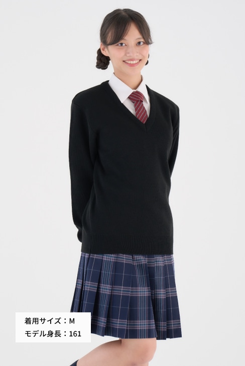 【日本製】無地スクールセーター 女子/ KANKO Harajuku Select