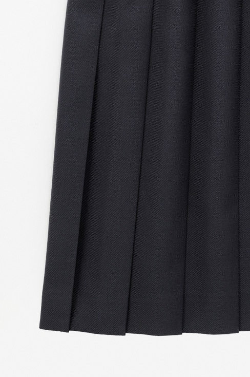 【丈長め】 無地プリーツスカート （58cm丈） / KANKO Harajuku Select