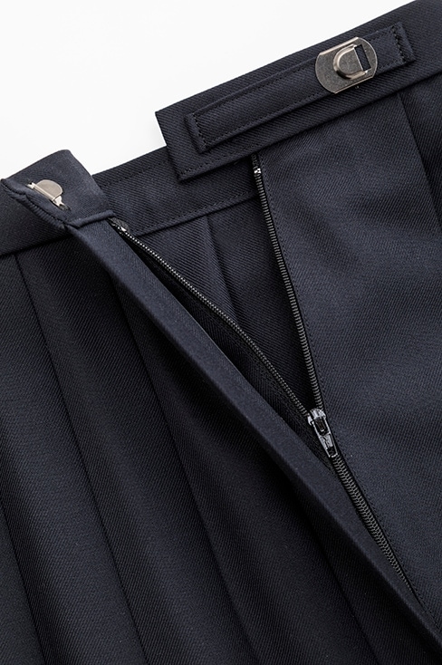 【丈長め】 無地プリーツスカート （58cm丈） / KANKO Harajuku Select