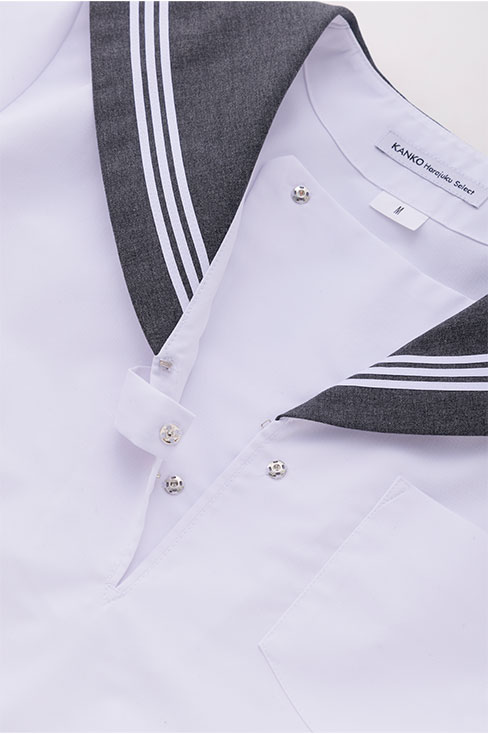 【受注生産 2026年8月末納品】 半袖セーラー(チャコール) / KANKO Harajuku Select