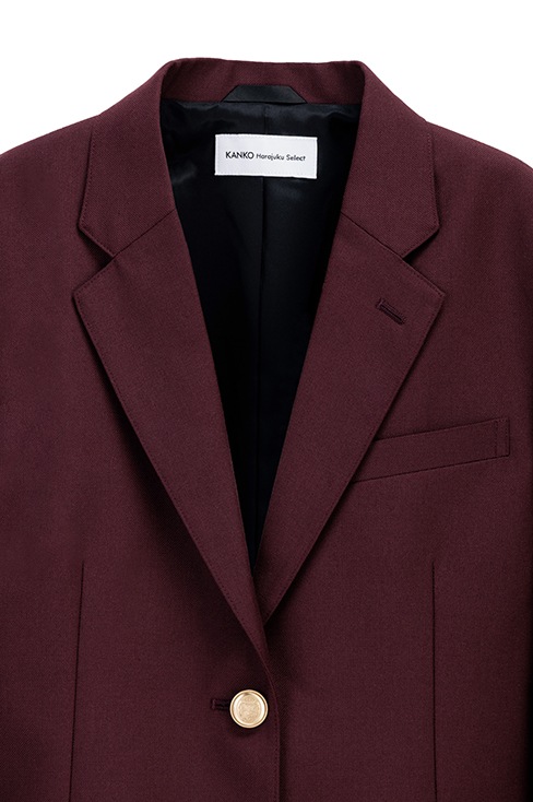 【受注生産 2026年8月末納品】 ブレザー (エンジ) / KANKO Harajuku Select