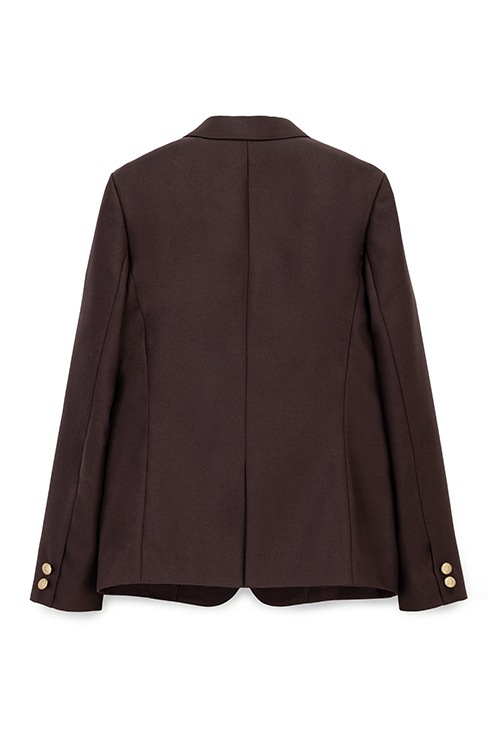 受注生産の制服用ブレザーのブラウン（茶色）です。大きいサイズ