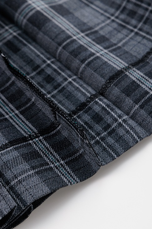 【丈長め】 チェックプリーツスカート （58cm丈） / KANKO Harajuku Select