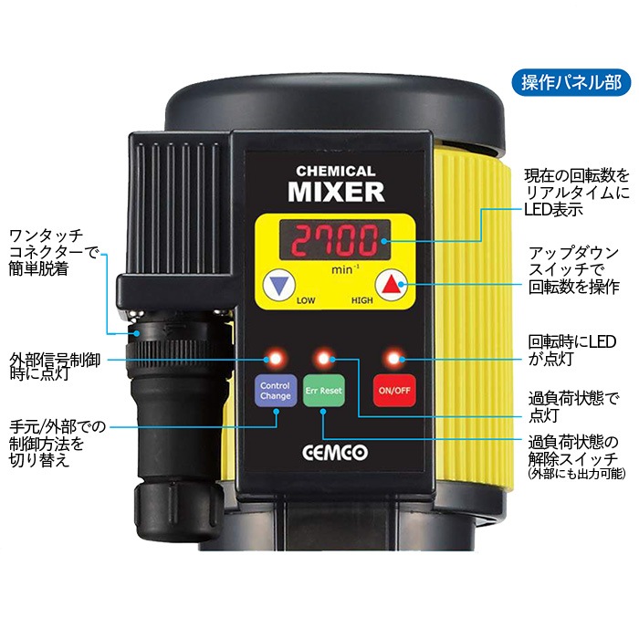DCモーター搭載外部制御型攪拌機 TCMD-8058-NST