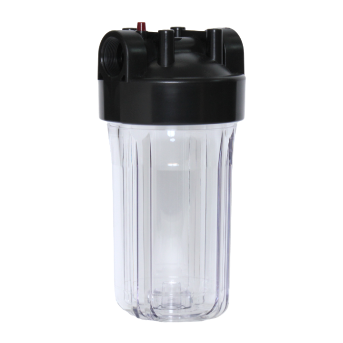 【在庫限りスポット入荷品】BIGカートリッジハウジング 透明/250L/エアー抜き付き