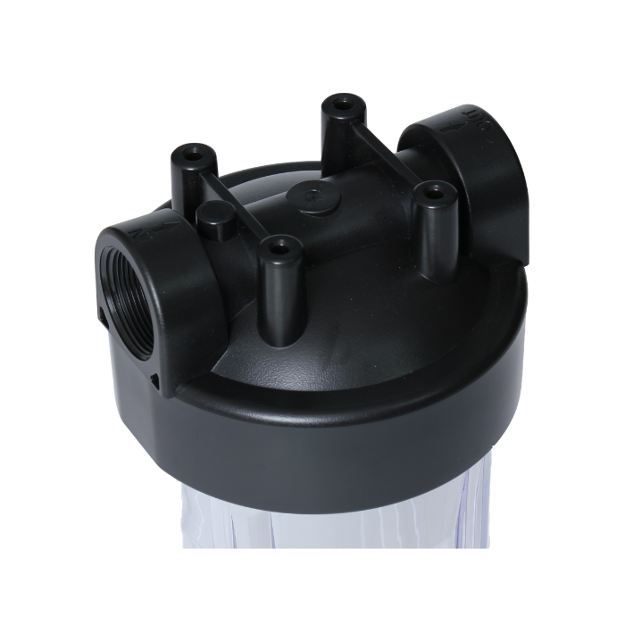 【在庫限りスポット入荷品】BIGカートリッジハウジング 透明/250L/エアー抜き無し