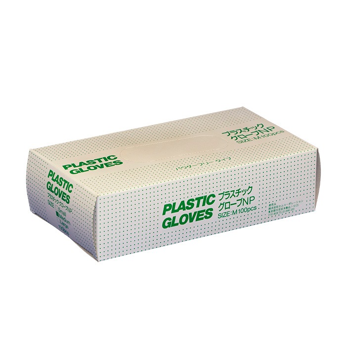 プラスチックグローブ パウダーフリータイプ 100枚入