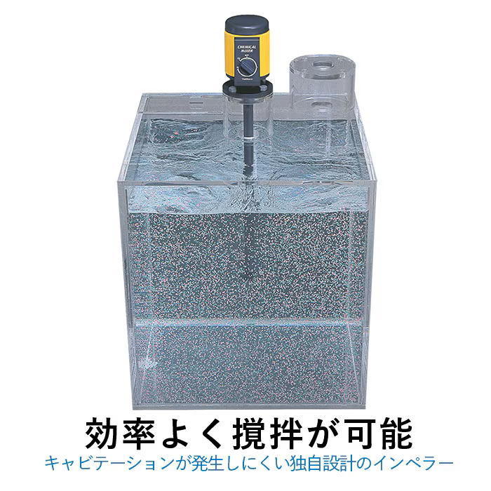 超高効率ケミカルミキサースピコン内蔵 TCMS型　200Ｖ（単相）
