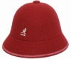送料無料　KANGOL　カンゴール　STRIPE CASUAL　ストライプカジュアル　レッド/オフホワイト