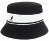 KANGOL　カンゴール　Bermuda Stripe Bucket　バミューダ ストライプ バケット　ブラック