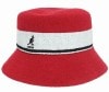 KANGOL　カンゴール　Bermuda Stripe Bucket　バミューダ ストライプ バケット　スカーレット