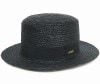 KANGOL　カンゴール　Wheat Braid Boater ウィート　ブレイド　ボーター　ブラック