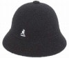 送料無料　KANGOL　カンゴール　SMU Boiled Wool Casual　ボイルドウールカジュアル　ブラック