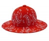 KANGOL　カンゴール　Paisley Wide Brim Casual　ペイズリー ワイド ブリム カジュアル　Cherry Grow/Wihite