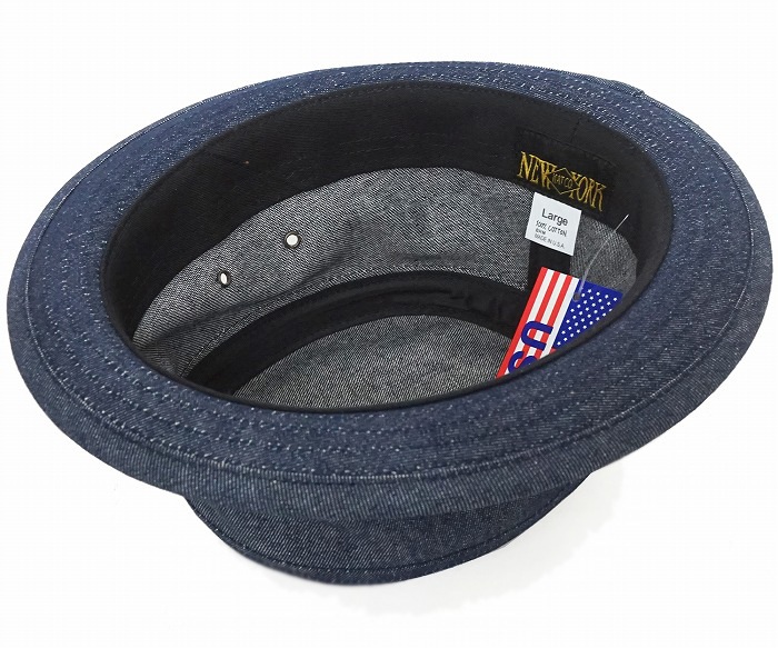 送料無料 NEW YORK HAT ニューヨークハット 3037 Denim Fisherman