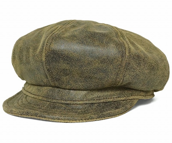 ����̵����NEW YORK HAT���˥塼�衼���ϥåȡ�9245��Antique Leather Spitfire������ƥ������쥶�����ԥåȥե��������֥饦��