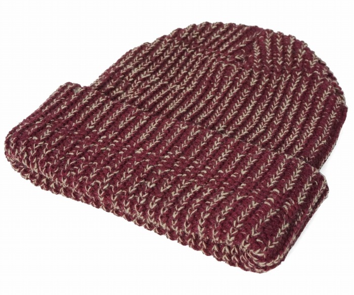 NEW YORK HAT ニューヨークハット ニットキャップ 4710 Lumberjack Marl ランバージャックマール バーガンディー
