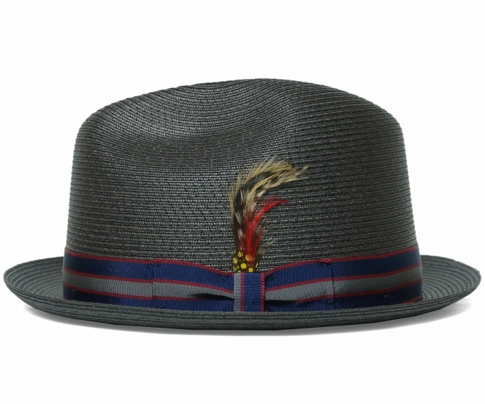 NEW YORK HAT���˥塼�衼���ϥåȡ����ȥ����ϥåȡ�2021 Striped Sewn Braid�����ȥ饤�ס����硼�󡡥֥쥤�ɡ��֥�å�