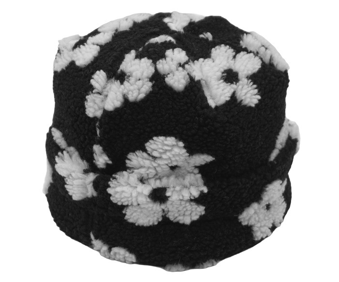 KANGOL�����󥴡��롡Floral Fleece Beanie���ե������ �ե꡼�� �ӡ��ˡ���˹�� �˥å� �֥�å�/�ۥ磻��