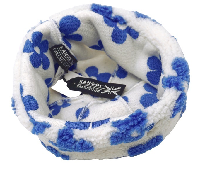 KANGOL�����󥴡��롡Floral Fleece Beanie���ե������ �ե꡼�� �ӡ��ˡ���˹�� �˥å� �ۥ磻��/�֥롼