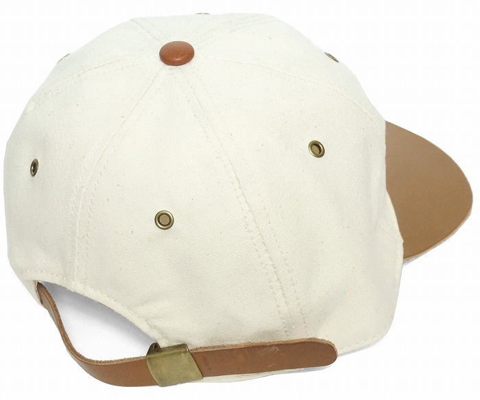NEW YORK HAT���˥塼�衼���ϥåȡ�6246 Canvas Raw Edge Leather Baseball�������Х����������å����쥶�����١����ܡ��롡�ʥ�����